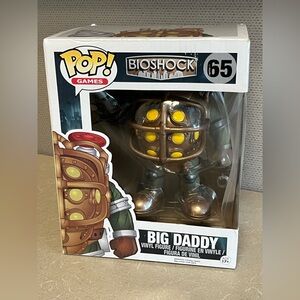 Funko Pop Big Daddy 65 BioShock 6” Vaulted Games Figure w/ Box